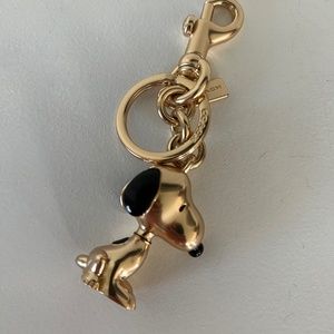 Coach Snoopy Bag Charm Key Ring Fob